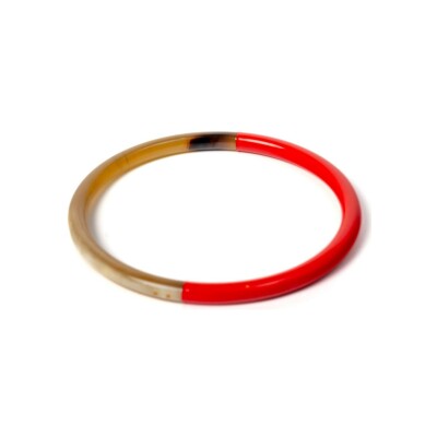 Bracelet jonc ATELIER1811 Joe Rouille en corne naturelle