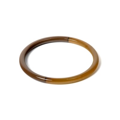 Bracelet jonc ATELIER1811 Joe Taupe en corne naturelle