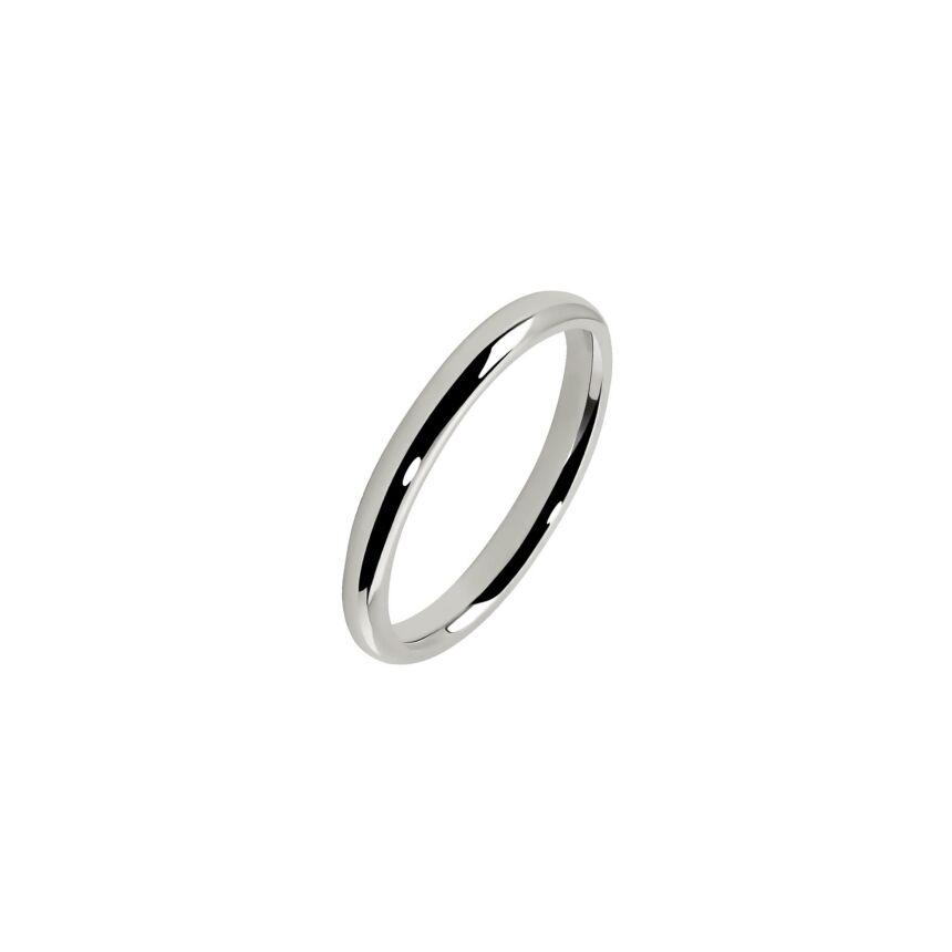 Ferret 2,5mm Parisian Wedding ring in white gold