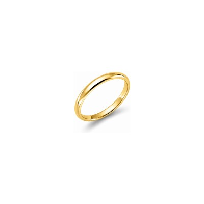 Alliance jonc BG Bruno en or jaune, 2.5 mm