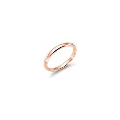 Alliance jonc BG Bruno en or rose, 2.5 mm