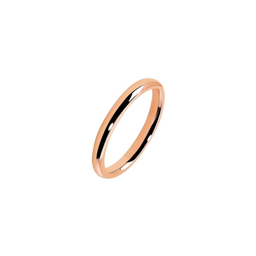 Ferret 2,5mm Parisian Wedding ring in pink gold