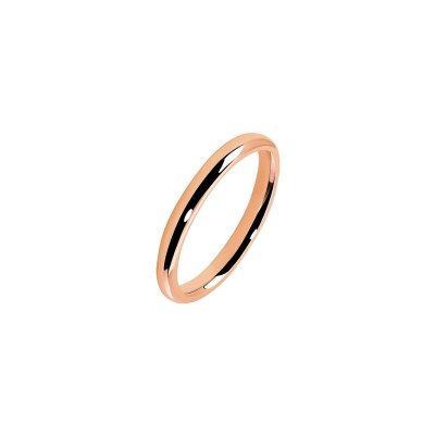 Ferret 2,5mm Parisian Wedding ring in pink gold