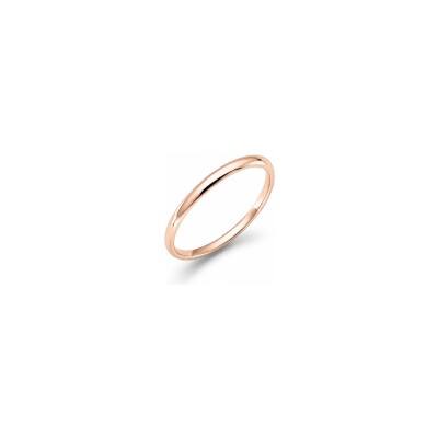 Alliance jonc BG Bruno en or rose, 2 mm