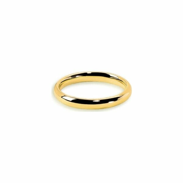 Ferret wedding ring, yellow gold, 3mm, size 61