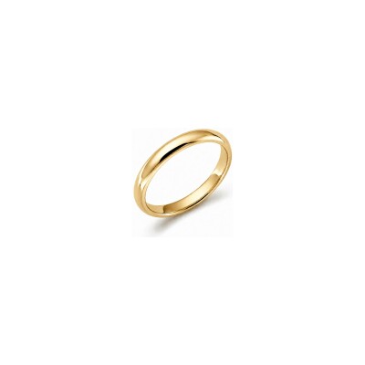 Alliance jonc BG Bruno en or jaune, 3 mm