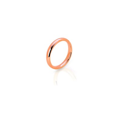 Ferret 3mm Parisian Wedding Ring in pink gold