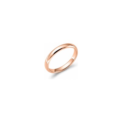 Alliance jonc BG Bruno en or rose, 3 mm