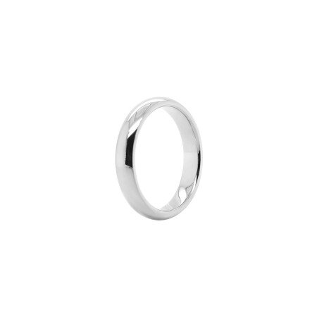 Alliance Jonc parisien en or blanc, 4.5mm