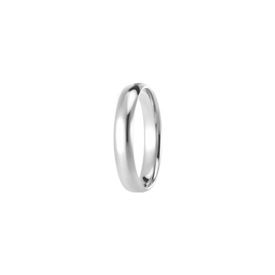Alliance Classique Jonc Parisien en platine, largeur 4mm