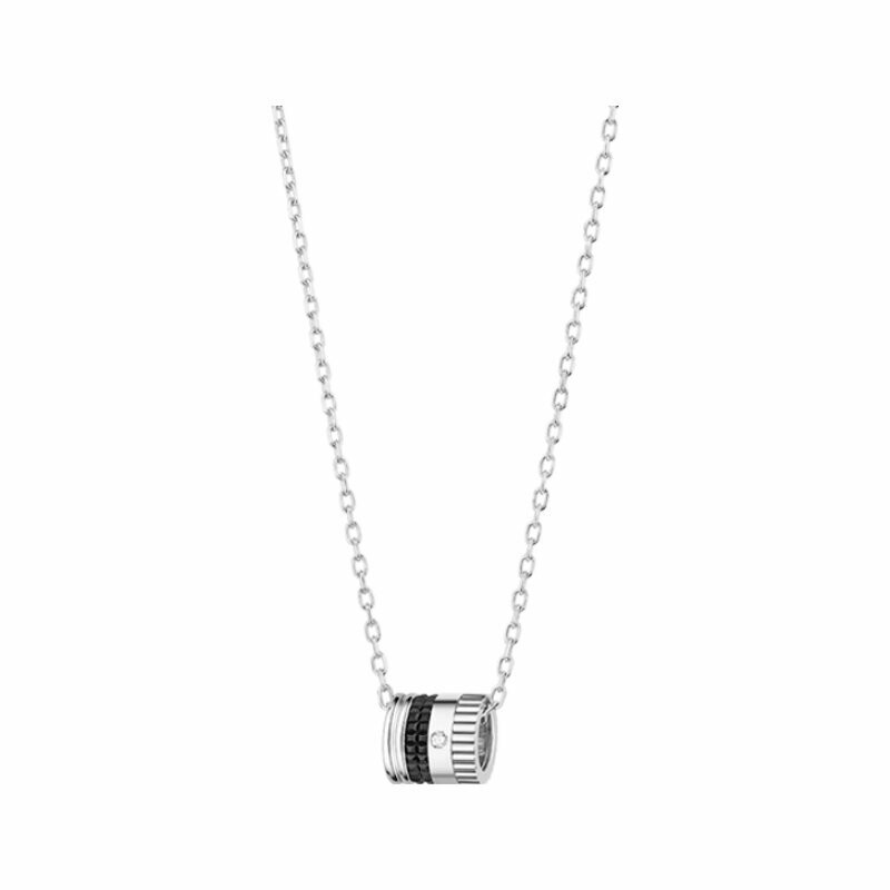 Pendentif Boucheron Quatre Black Edition en or blanc et PVD noir 