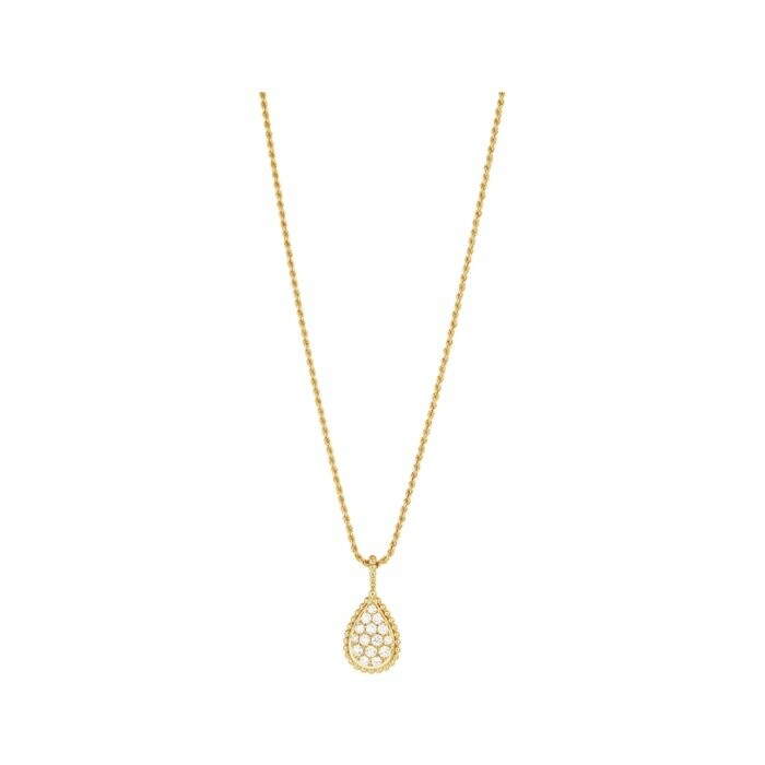 Boucheron Serpent Bohème pendant, yellow gold and diamonds