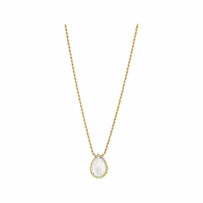 Boucheron Serpent Bohème pendant, yellow gold and mother-of-pearl