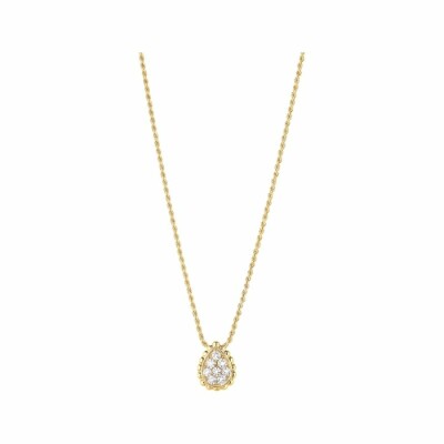 Boucheron Serpent Bohème pendant, XS, yellow gold and diamonds