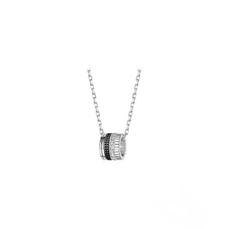 Pendentif Boucheron Quatre Black Edition, Grand modèle, en or blanc, pvd noir, et diamants