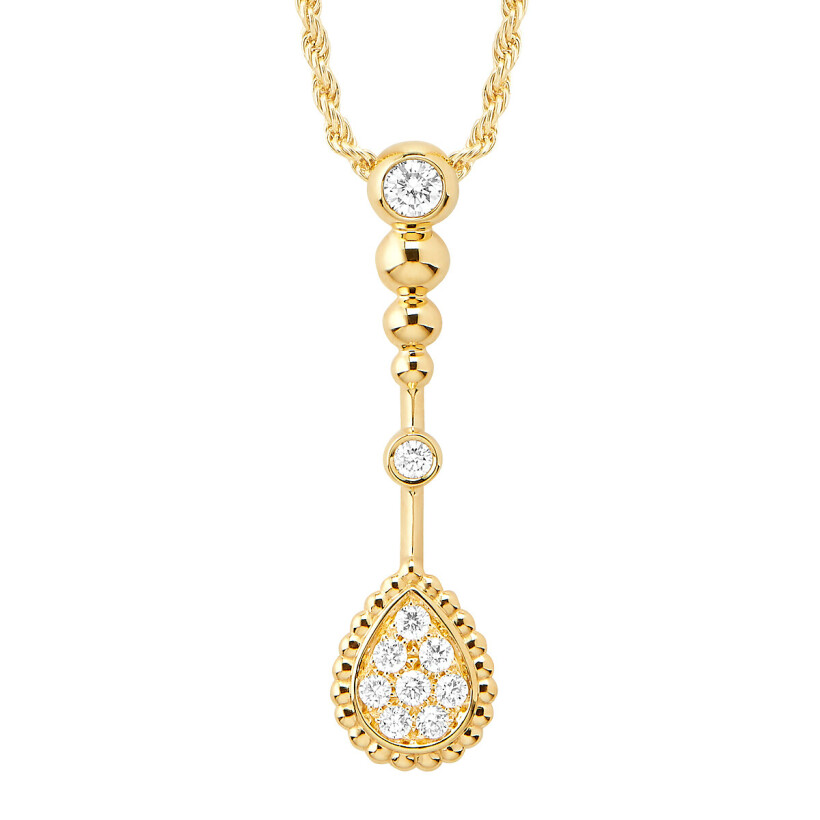 Boucheron Serpent Bohème  Solarité pendant, XS Motif, yellow gold and diamonds