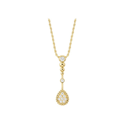 Pendentif Boucheron Serpent Bohème Solarité, motif XS en or jaune et diamants