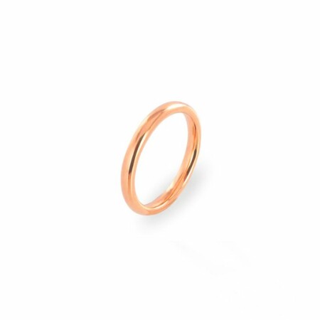 Alliance Jonc parisien prestige en or rose, 2.5mm