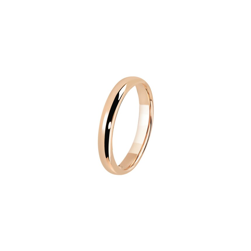 Ferret 3.5mm Parisian Presrige Wedding Ring in pink gold