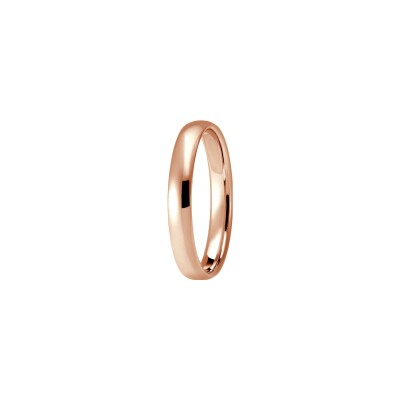 Alliance Jonc parisien prestige en or rose, 3.5mm