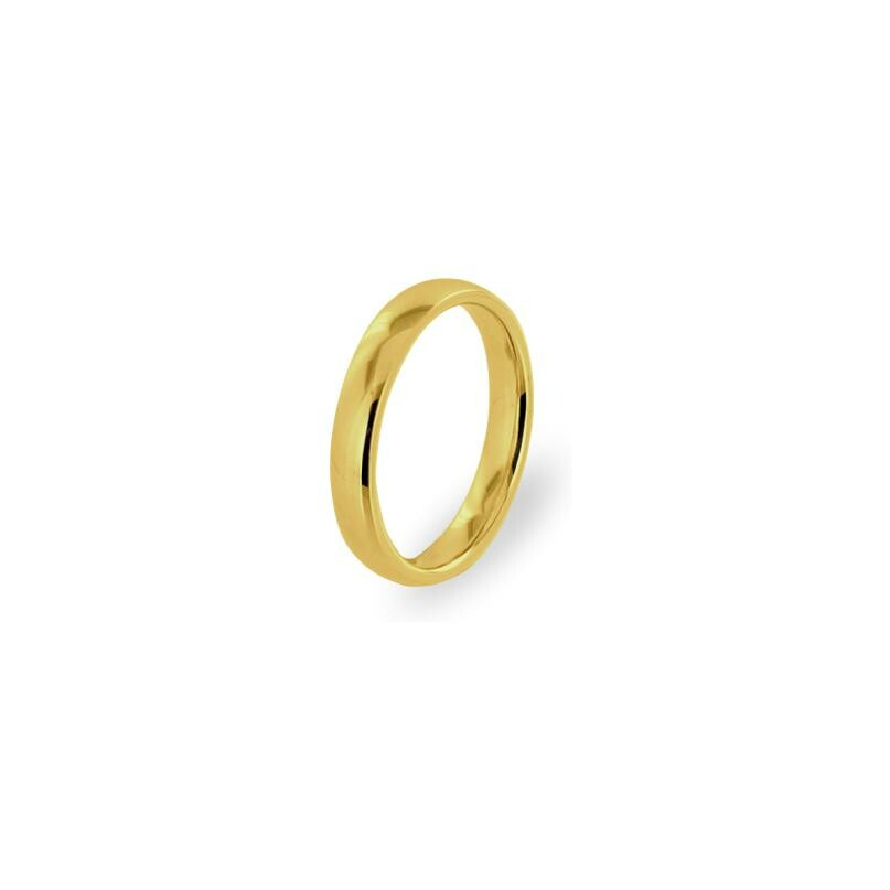 Ferret 4mm Parisian Prestige wedding ring in yellow gold