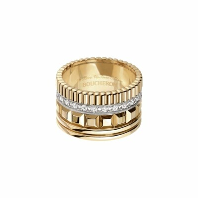 Bague Boucheron Quatre Radiant Edition en or jaune et diamants