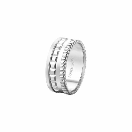 Bague Boucheron Quatre en or blanc 