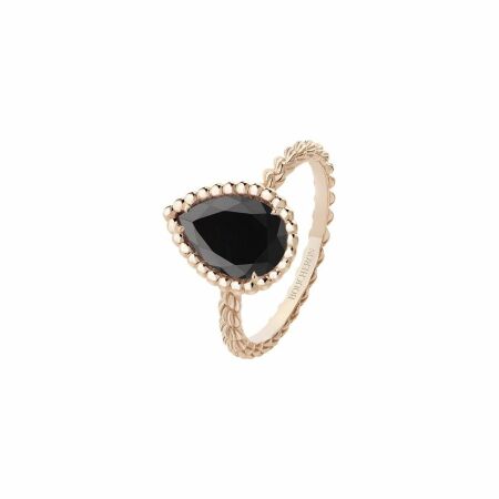 Bague Boucheron Serpent Bohème en or rose et onyx