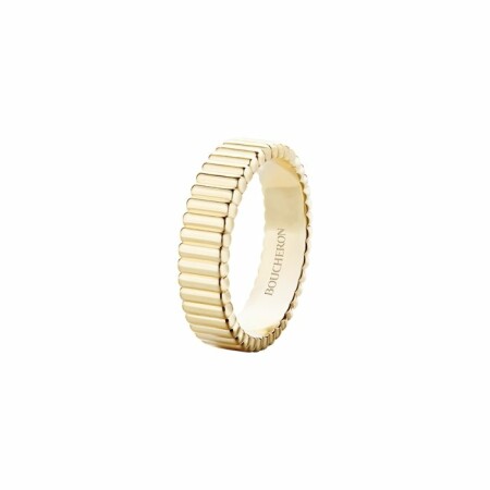 Bague Boucheron Quatre Grosgrain en or jaune