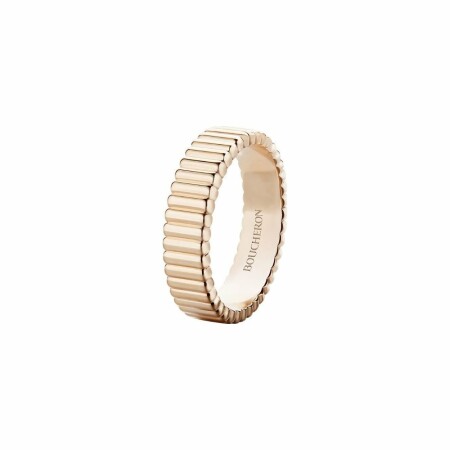 Bague Boucheron Quatre Grosgrain en or rose