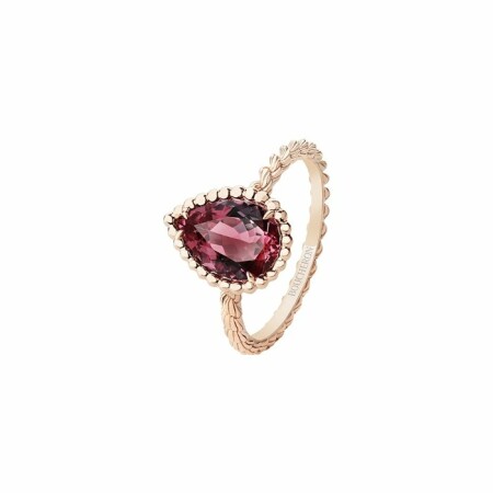 Bague Boucheron Serpent Bohème Motif S en or rose et grenat de rhodolite