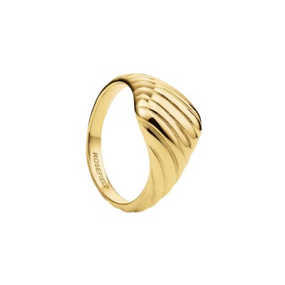 Bague Rosefield en acier doré, taille 52