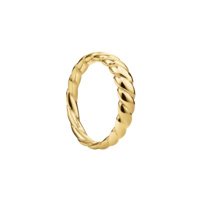 Bague Rosefield en acier doré, taille 52