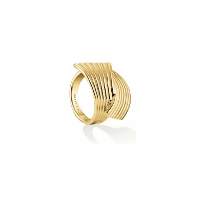 Bague Rosefield nœud simple en acier doré, taille 52