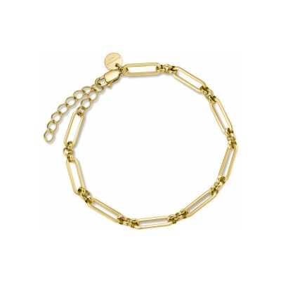 Bracelet Rosefield multi-maillons en acier doré 
