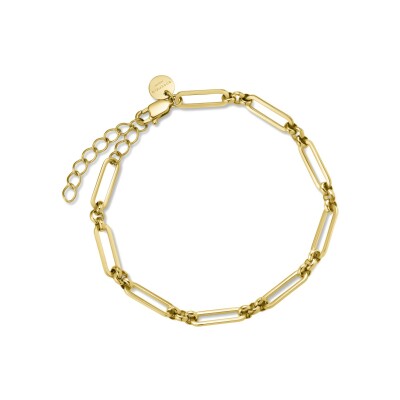 Bracelet Rosefield multi-maillons en acier doré 