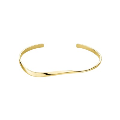 Bracelet Rosefield Iggy Twisted bangle en plaqué or jaune