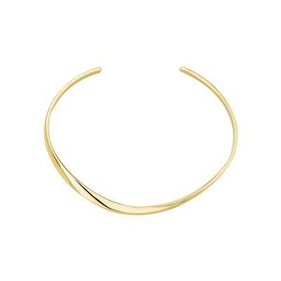 Bracelet Rosefield Iggy Twisted bangle en plaqué or jaune