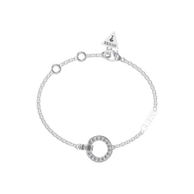 Bracelet Guess Circle Lights en acier et oxydes de zirconium