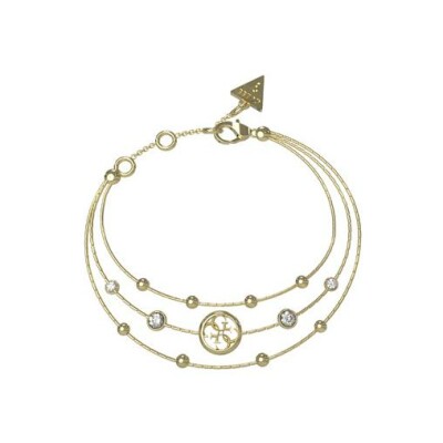 Bracelet Guess Perfect Illusion en acier doré et zircons