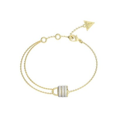 Bracelet Guess en acier doré et zircon