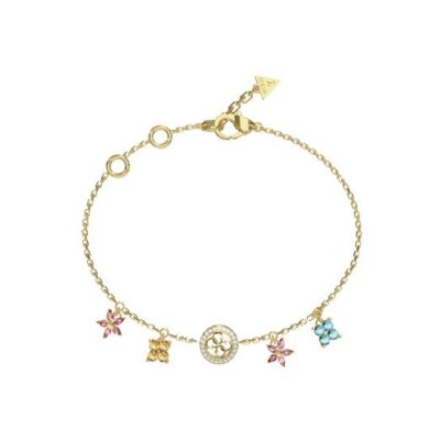 Bracelet Guess Secret Garden en acier doré