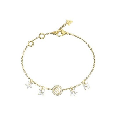 Bracelet Guess Secret Garden en acier doré