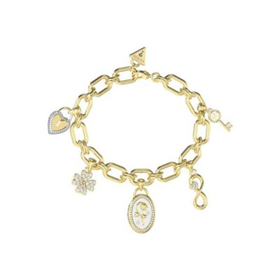 Bracelet Guess Love Bites en acier doré