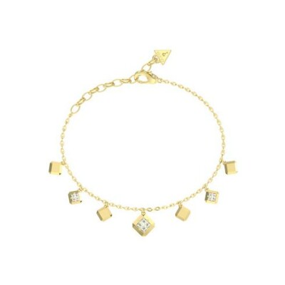 Bracelet Guess Ace Of Diamonds en acier doré