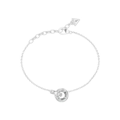 Bracelet Guess Les Baguettes en acier et zircon cubique