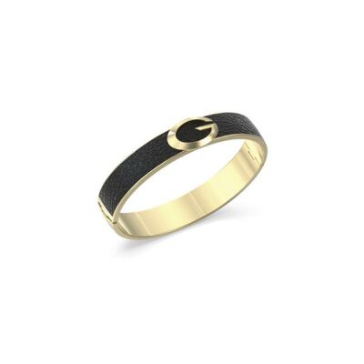 Bracelet Guess G Camden en acier doré et cuir