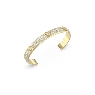 Bracelet Guess 4G Supreme en acier doré et zircon cubique