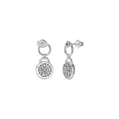 Boucles d'oreilles Guess Dreaming en acier et oxydes de zirconium