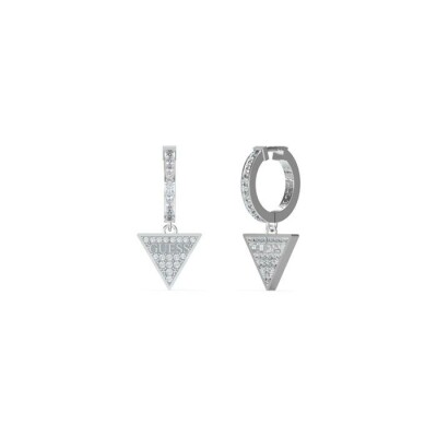 Boucles d'oreilles Guess Huggie Me en acier et oxydes de zirconium